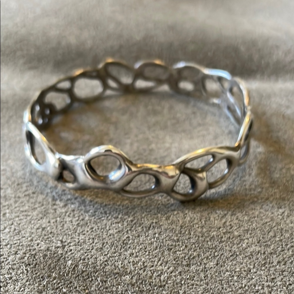 Sterling Silver Squiggle Bracelet - Picture 2 of 5